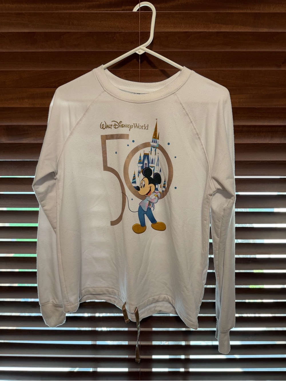 Disney Long Sleeve Mickey 50th Anniversary Crew Sweatshirt